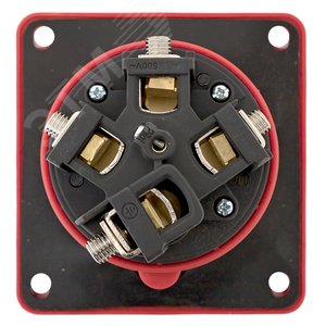 Розетка стационарная внутренняя угловая 4442 3Р+РЕ 125А 380В IP67 PROxima - фото 4