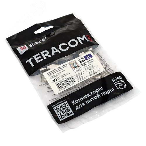 Коннектор RJ-45 TERACOM PRO экранированный 8P8C 30мкд Cat.6 (упак.20шт) - фото 5