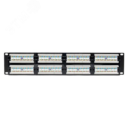 Патч-панель TERACOM PRO 19'Cat.6 2U неэкранированная UTP 48 портов RJ-45 Dual IDC - фото 6