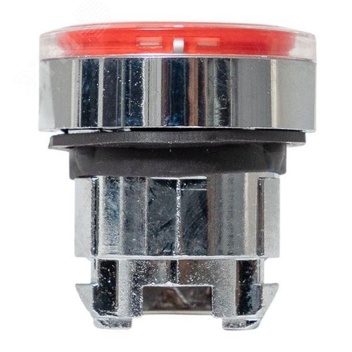 Исполнительный механизм кнопки XB4 красный плоский возвратный без фиксации, с подсветкой IP65 - фото 3