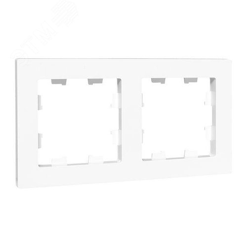 Изображение товара Эпика Рамка 2-местная белый пластик EKF (шт)