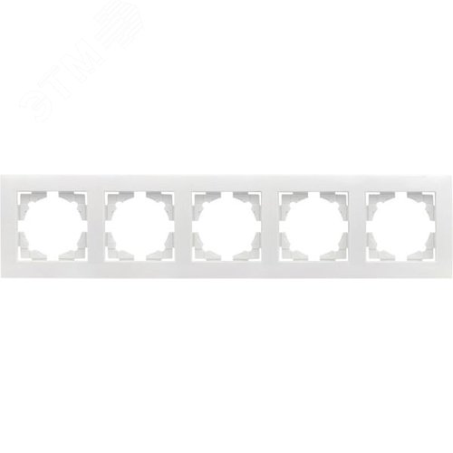 Изображение товара Валенсия рамка 5-местная белая (шт)