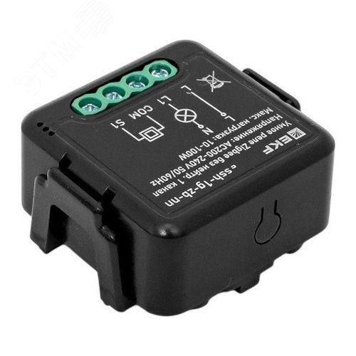 Умное реле в подрозетник 1-канальное без нейтрали Zigbee EKF Connect Select - фото 9