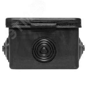 Коробка распаячная КМР-030-036, 4 мембранных ввода (65х65х50) чёрная - фото 3