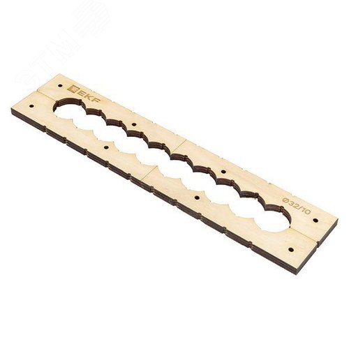 Шаблон для групповых отверстий c 10 отв. диам. 32 мм EKF Expert - фото 1