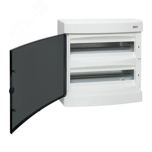 Щит распределительный навесной Unix прозрачная дверь 2х18 модулей IP41 EKF PROxima - фото 4