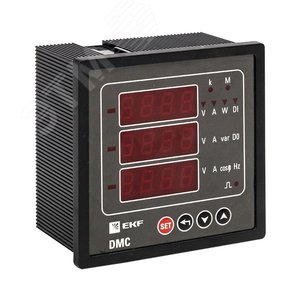 Прибор цифровой измерительный комбинированный DMC на панель 96x96 (квадратный вырез) PROxima - фото 1