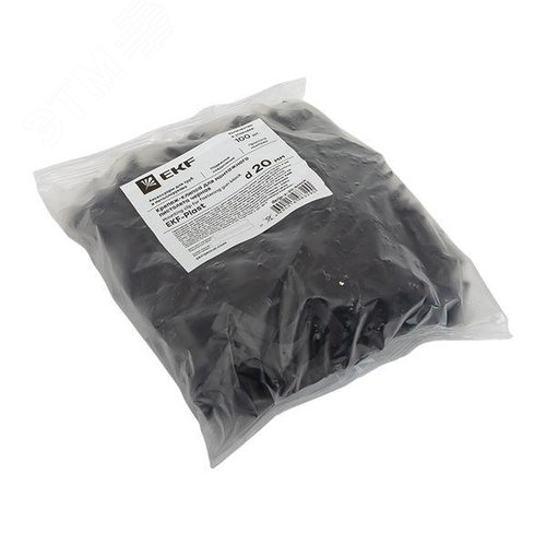 Крепеж-клипса для монтажного пистолета d20 мм черная -Plast - фото 8