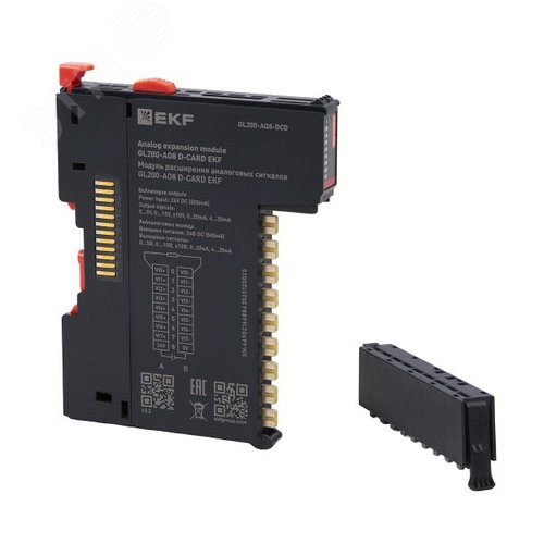 Модуль расширения аналоговых сигналов GL200-AO8 D-CARD - фото 8