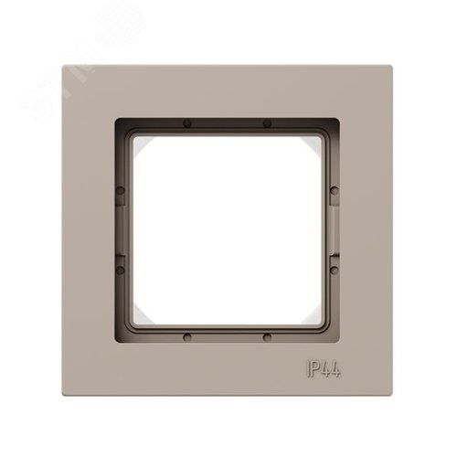 Рамка 1-местная IP44  крем.  пластик Эпика EKF - фото 1