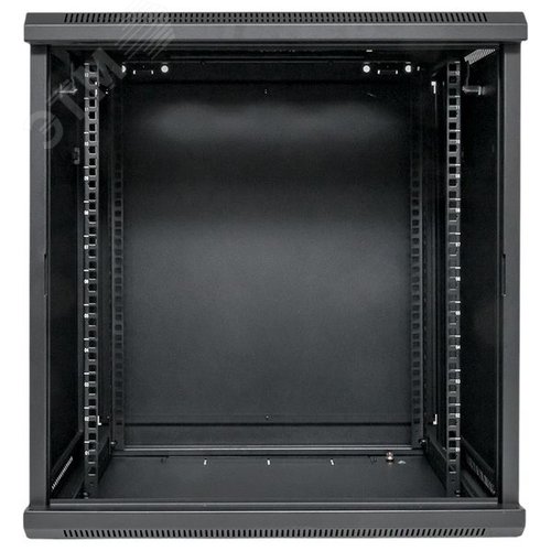 Шкаф настенный 19' TERACOM PRO 12U 600х450 мм дверь стеклянная с замком-ручкой чёрный - фото 5