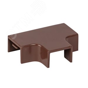 Угол T-образный (15х10) (4 шт) Plast под темное дерево - фото 1