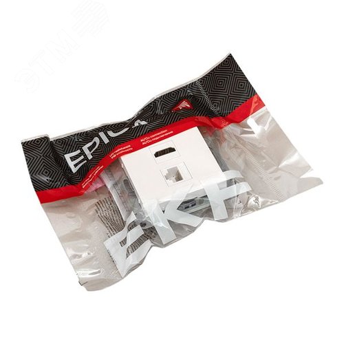 Механизм розетки HDMI+RJ45 (cat5), белый Эпика EKF - фото 8