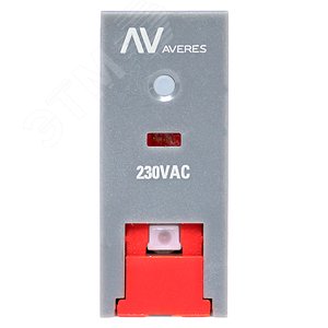 Реле промежуточное с кнопкой и мех. Индикацией RPAt 25/1 12A 230В AC AVERES - фото 2