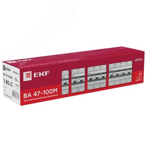 Выключатель автоматический 1P 80А (D) 10kA ВА 47-100M с электромагнитным расцепителем PROxima - фото 2