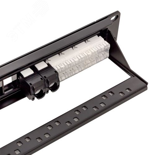 Патч-панель модульная TERACOM PRO 19'1U неэкранированная 24 порта с органайзером (пустая) - фото 5