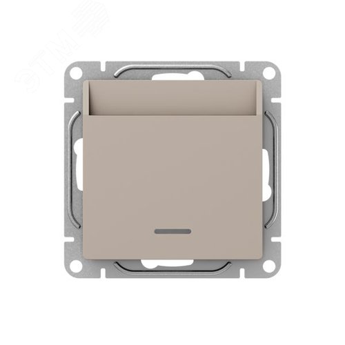 Механизм выключателя. карточный. с подсветкой. кремовый Эпика EKF - фото 1