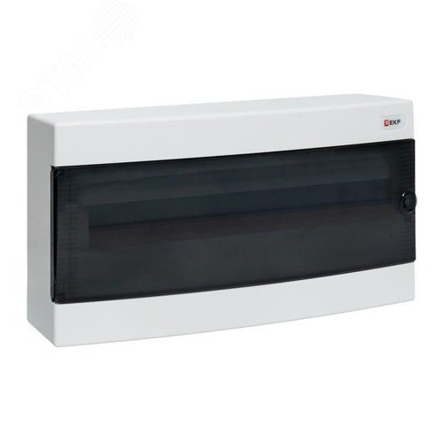 Щит распределительный навесной Unix прозрачная дверь 1х24 модулей IP41 EKF PROxima - фото 1