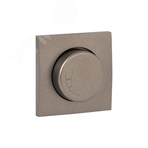 Валенсия лицевая панель светорегулятора 600W 220В графит - фото 2