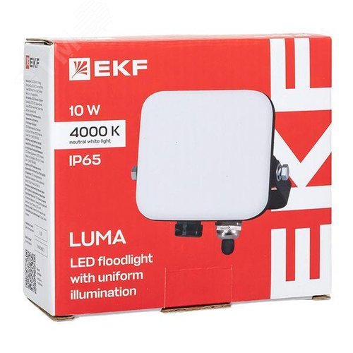 Прожектор светодиодный СДО-4001 10 Вт 4000К IP65 с равномерной засветкой LUMA - фото 11