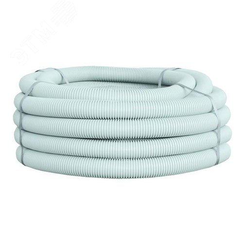 Изображение товара Труба гофр.ПВХ Plast с зондом d63мм (15м) (м)