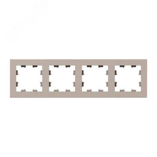Изображение товара Рамка 4-местная крем. пластик Эпика EKF (шт)