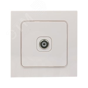 Стокгольм Механизм Розетки TV 1-местной проходной 75Ом 5-862МГц белый - фото 3