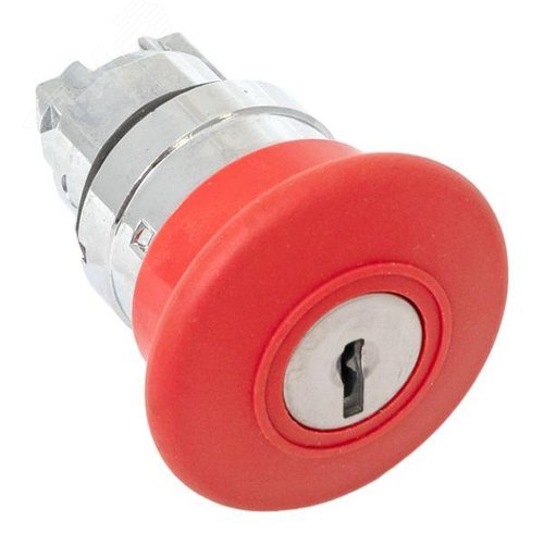 Механизм кнопки исполнительный XB4 'Грибок' красный поворотный с фиксацией с замком PROxima - фото 4