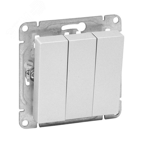 Изображение товара Эпика Механизм выключателя 3кл. алюминий EKF (шт)