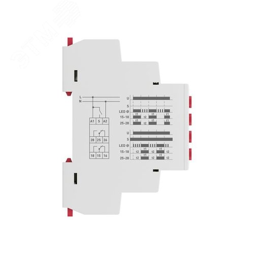 Реле времени (2 регулируемых порога времени, 2 исполнительных контакта) RT-2C 12-240В PROxima - фото 4
