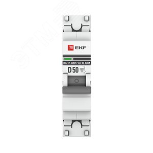 Выключатель автоматический 1P 50А (D) 6кА ВА 47-63M c одним магнитным расцепителем - фото 3
