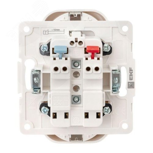 Стокгольм Механизм Розетки 2-местной с/з 16А белый с защ. штор. - фото 8