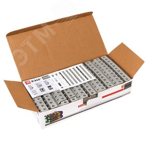 Клемма проходная винтовая JXB 6 мм2 серая EKF - фото 2