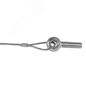 Трос стальной с рым-болтом М8 L=2м (2мм) - фото 2