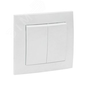 Валенсия выключатель 2-кл. 10А белый - фото 2