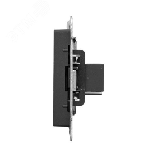 Механизм розетки HDMI+RJ45 cat5 чёрный Эпика EKF - фото 5