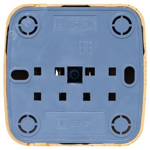 Розетка 1-местная ОП Минск 10А без заземления светлое дерево - фото 4