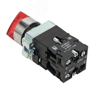 Переключатель BD33 3P c красной подсветкой 24В NO PROxima - фото 3