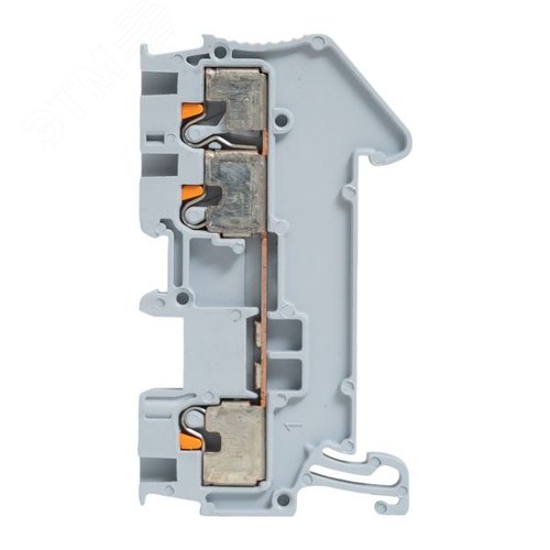 Клемма Push-in 1.5 мм2 3 вывода серая EKF - фото 6