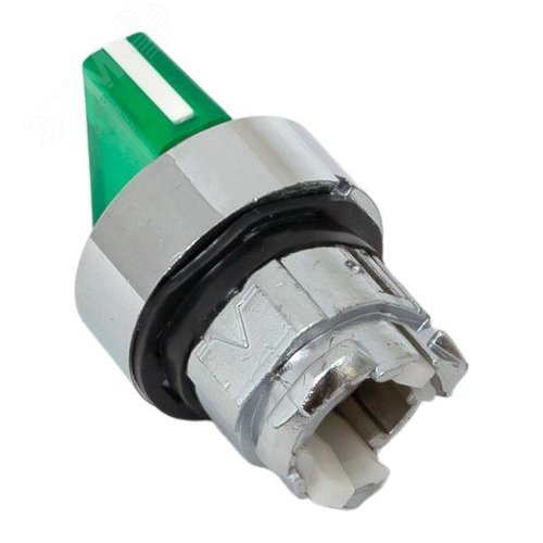 Механизм переключателя исполнительный XB4 зеленый на 2 положения возвратный без фиксации с подсветкой с короткой ручкой PROxima - фото 8