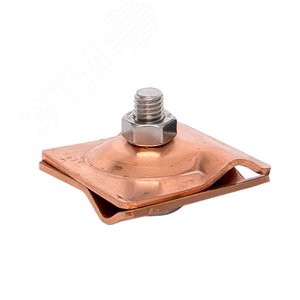 Зажим прута универсальный пластина 45x45 мм Cu PROxima - фото 2