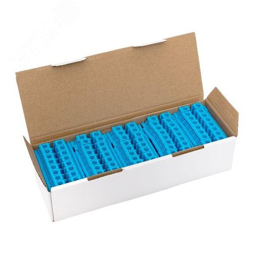 Клемма проходная винтовая UT 6 мм2 синяя EKF - фото 11