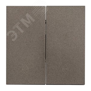 Валенсия лицевая панель выключателя 2-кл. проходного 10А графит - фото 3