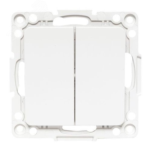 Стокгольм Механизм Выключателя 2-кл. 10А в/к белый - фото 2
