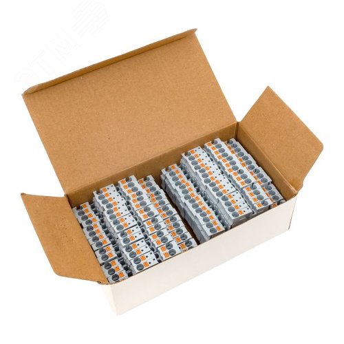 Клемма двухуровневая Push-in 4 мм2 4 вывода серая EKF - фото 10