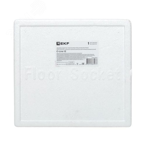 Лючок напольный с изменяемой глубиной C-Line 12 (с вертикально расположенной приборной рамкой) - фото 17