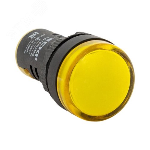 Изображение товара Лампа AD16-22HS LED матрица 22мм жёлтый (шт)