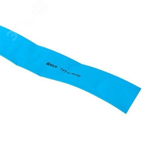 Трубка термоусаживаемая ТУТ нг 40/20 синяя рулон PROxima - фото 5