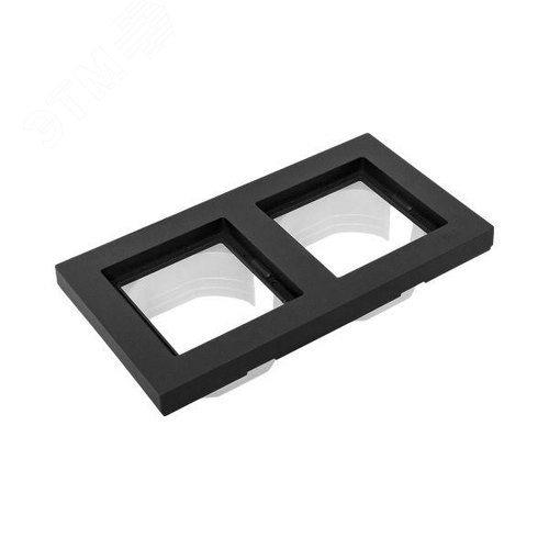 Эпика Рамка 2-местная IP44 черный пластик EKF - фото 6