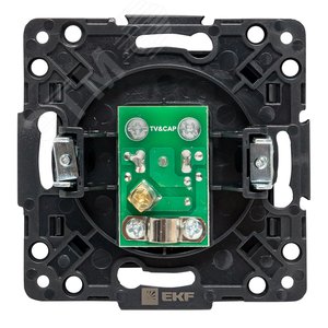 Стокгольм Механизм Розетки TV 1-местной 75Ом 5-862МГц черной - фото 3